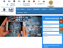 Tablet Screenshot of htlidiomas.com